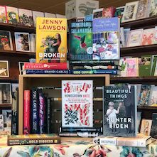 Book display at Quail Ridge Books