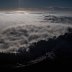 Smoke and fog over the Northern Beaches on Monday morning. 