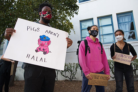 March and Demonstration to Defund SFPD Targets Police Station