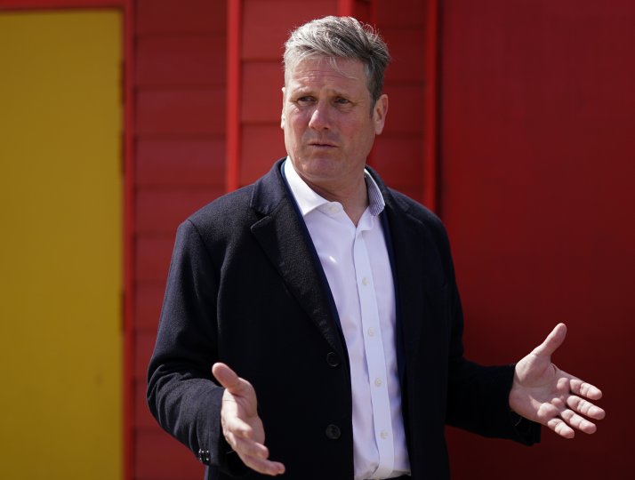 Keir Starmer visits Seaton Carew seafront on 1 May ahead of this week's local elections.