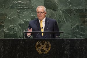 Scott Morrison, Prime Minister of the Commonwealth of Australia, addresses the general debate of the General Assembly's seventy-fourth session, 25 September 2019.