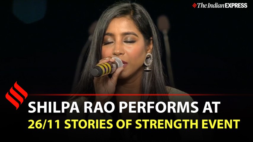 Shilpa Rao performs at 26/11 Stories of Strength event