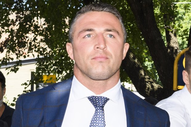 Sam Burgess after an appearance at Moss Vale court in February.