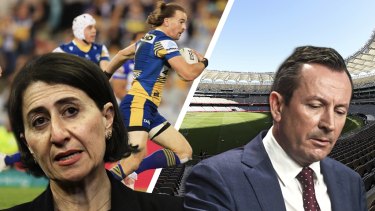 NSW Premier Gladys Berejiklian, WA Premier Mark McGowan, COVID restrictions May 6 2021. Picture: Getty/WAtoday