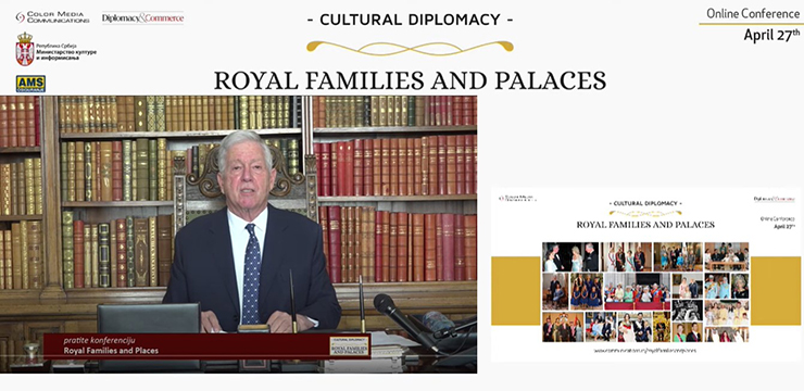 Crown Prince Alexander at the conference “Cultural Diplomacy: Royal Families and Palaces”