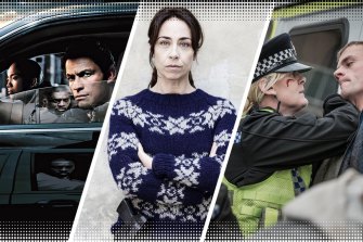 Greatest police shows (from left): The Wire, The Killing and Happy Valley.