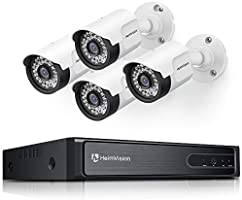 HeimVision 1080P Security Camera System Outdoor, 8 Channel H.265+ DVR and 4Pcs 1920TVL Waterproof Home Surveillance CCTV...