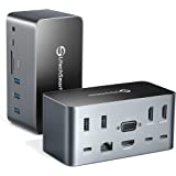 Docking Station, UtechSmart 17 in 1 Quadruple Display Laptop USB C Docking Station, USB C Hub Dock 3 HDMI Adapter for MacBook