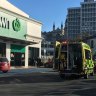 Emergency services at a Countdown supermarket in central Dunedin.