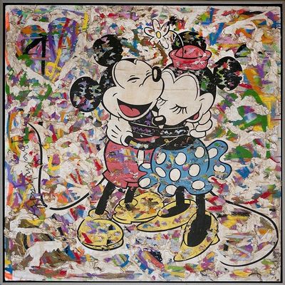 Mr. Brainwash, ‘Mickey and Minnie’, 2011