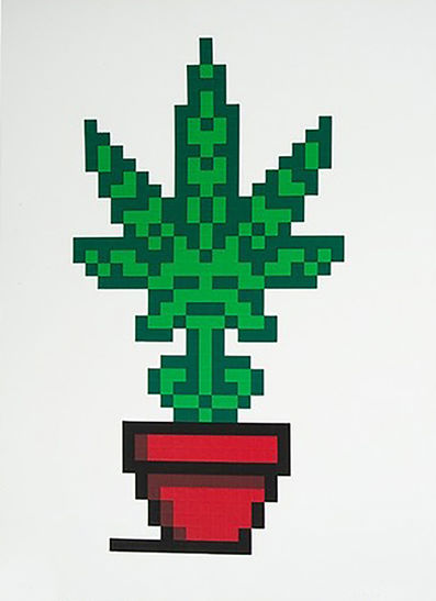 Invader, ‘HOLLYWEED (RED EDITION)’, 2018