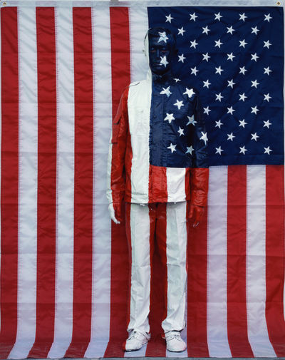 Liu Bolin, ‘Hiding in the city - American Flag’, 2007