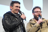 James Franco, left, and Seth Rogen at the Disaster Artist premiere in 2017. 