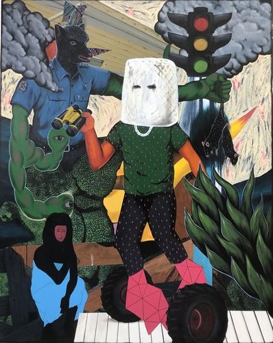 Rodel Tapaya, ‘The Hooded Witness’, 2019