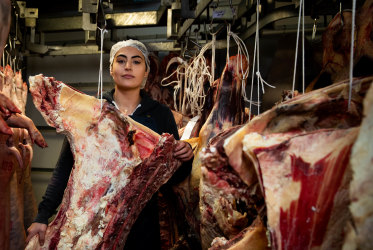 It is estimated that less than five per cent of Australian butchers are women, but change is coming.