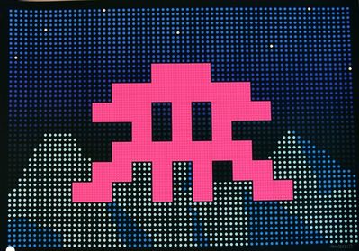 Invader, ‘Space Invader LED Screen Print Lazarides Edition of 100 Street Art Urban Art ’, 2017