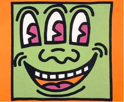 Keith Haring, ‘Three Eyed Monster (from Icons E)’, 1990