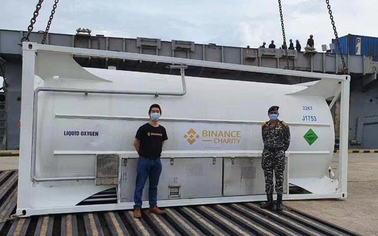 Our oxygen tanks have touched down in India, ready to provide life-saving support to a country struggling to breathe. 

We stand by our brothers and sisters in India. Read more on how you can help here. ⬇️

https://www.binance.charity/posts/Helping-India-Breathe-Again-Crypto-Against-COVID

#CryptoAgainstCOVID #Covid19IndiaHelp 