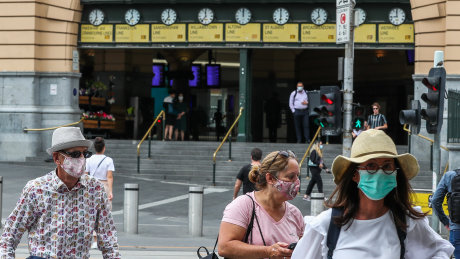 Melburnians will be back in masks when indoors from 6.00pm on Tuesday.