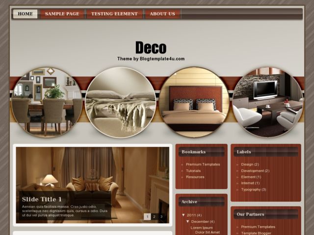 Deco Blogger Template