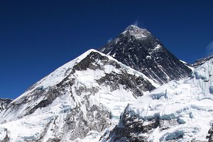 Mount Everest is Earth's highest mountain above sea level, located in the Mahalangur Himal sub-range of the Himalayas, June 14, 2020.