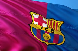 Spain La Liga FC Barcelona flag.