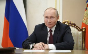 Vladimir Putin at a meeting with public representatives of the Republic of Crimea and the city of federal significance Sevastopol