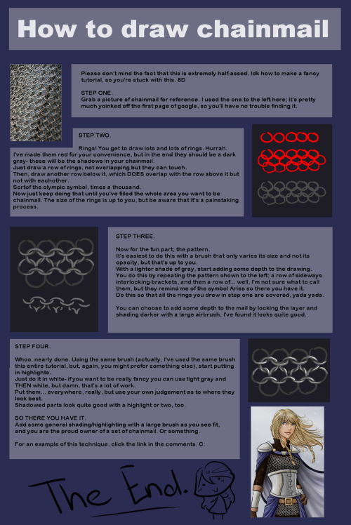 drawingden:
“ How to draw chainmail by Shin-ai
”