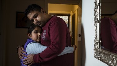 Sikander Kang, with his daughter Sehar, has been separated from his son for more than a year.