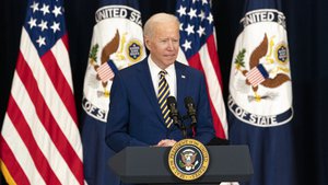 President Joseph R. Biden, Jr.., with Vice President Kamala K. Harris and Secretary of State Antony J. Blinken, delivers remarks to State Department employees, at the U.S. Department of State in Washington, D.C., on February 4, 2021.