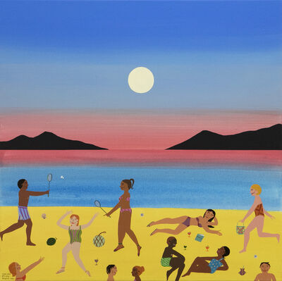 Chelsea Ryoko Wong, ‘Badminton on the Beach’, 2021