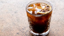 A Single O cold brew coffee at Three Blue Ducks, Bronte.