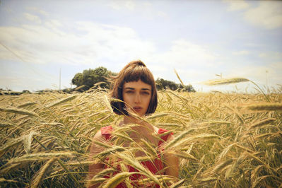 Yigal Ozeri, ‘Untitled (Olya in the Field)’, 2015