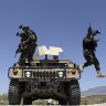 Afghan soldiers patrol outside their military base on the outskirts of Kabul, Afghanistan, last month. By September11 the remaining U.S.and allied NATO forces will leave the country, ending nearly 20 years of military engagement. 