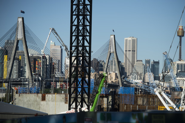 Tunnelling on the Rozelle Interchange has reached 60 per cent.