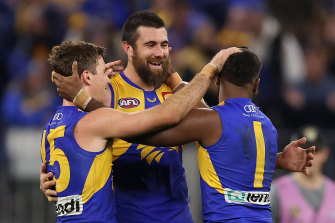 Josh Kennedy kicked the winning goal for the Eagles