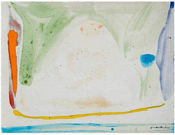 Helen Frankenthaler, ‘Thanksgiving Day ’, 1973, Painting, Unique painting on ceramic tile, Bernard Jacobson Gallery