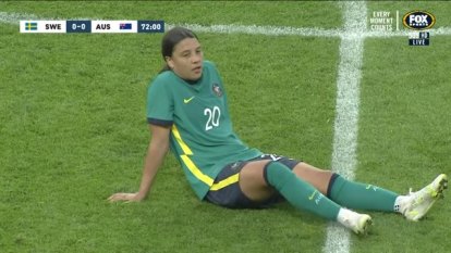 The Matildas are one month away from the Olympics and played out a goalless draw with Sweden, however concerns loom over the severity of an injury to Sam Kerr.