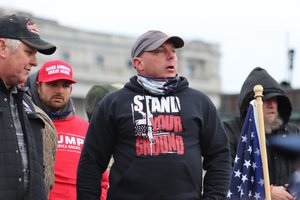 BEFORE THE SIEGE: US Capitol Grounds East Plaza off First Street and East Capitol Street, Washington DC on Wednesday morning, 6 January 2021