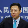 Chinese Foreign Ministry spokesman Zhao Lijian. 