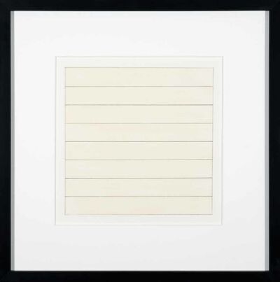 Agnes Martin, ‘Untitled X’, 1991