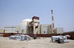 FILE - This Aug. 21, 2010 file photo shows the reactor building of the Bushehr nuclear power plant outside the southern Iranian city of Bushehr.