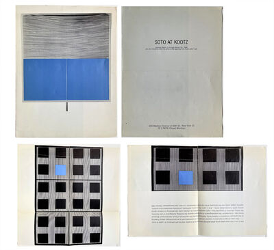 Jesús Rafael Soto, ‘"SOTO at Kootz", Exhibition Pamphlet, Kootz Gallery NYC’, 1966