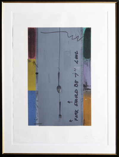 Jasper Johns, ‘Screen Piece (Fork)’, 1972