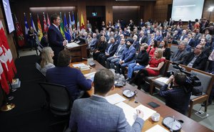 Official Leader of the Opposition and Conservative Leader Andrew Scheer speaks at the FCM annual conference in Quebec City May 31, 2019