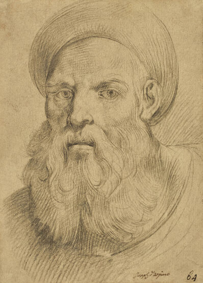 Giuseppe Cesari, called Cavaliere d'Arpino, ‘Bearded Man with a Turban Style Hat’, ca. 1612