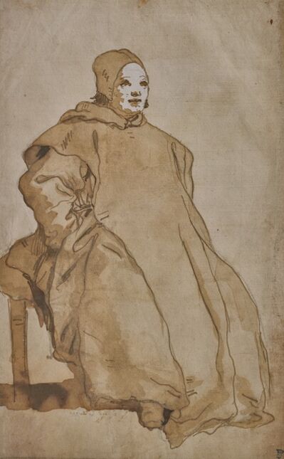 Giovanni Domenico Tiepolo, ‘A Cleric, Probably a Benedictine Monk’, 1751-1754