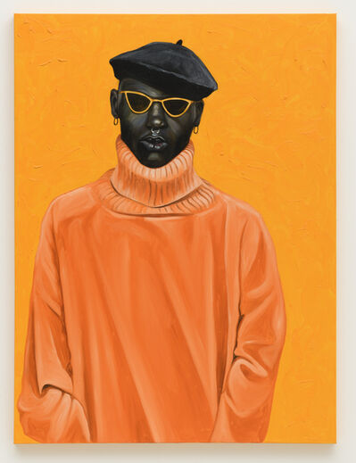 Otis Kwame Kye Quaicoe, ‘Orange Turtleneck’, 2019