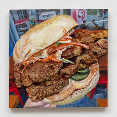 Gina Beavers, ‘Seoul Bistro Fire Burger’, 2020