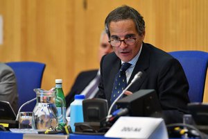 Rafael Mariano Grossi, IAEA Director General, met with the ASEAN Group of Ambassadors on plastic related project in the region at the Agency headquarters in Vienna, Austria. 15 July 2020